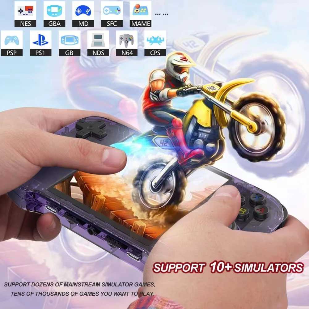 6S Retro Handheld Game Console Linux System 128G 4.0inch IPS Sn Two-player Online Game 64GB Console Retro Game R36S Z241226