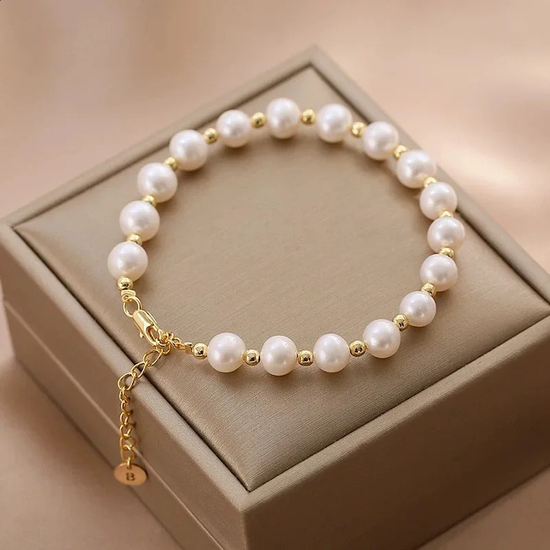 100 natural freshwater Baroque irregular pearl bracelet female n OT fashion highgrade gift 241223