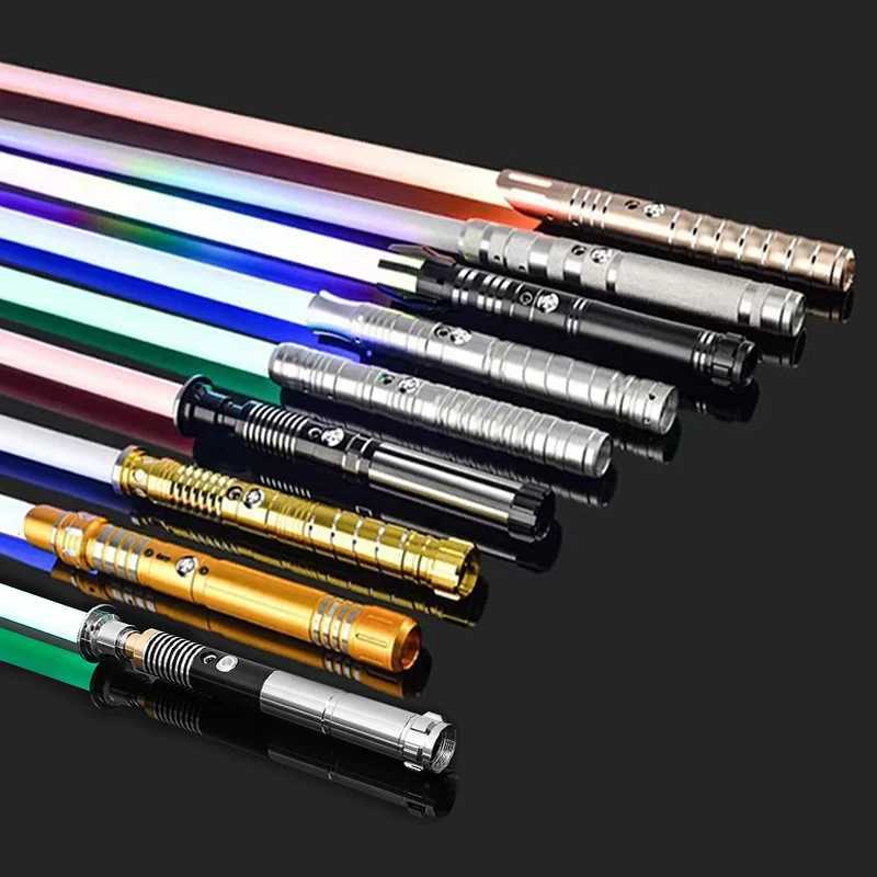 Lightsaber RGB 16 metal handle double-sided variable weight dual sound 2-in-1 photometer handle LED USB charging Y241230