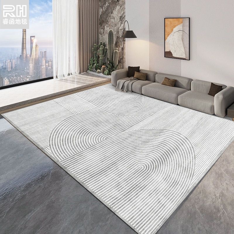 3779-122.8-SBDD-Modern Simple Wind Living Room Bedroom Solid Color Thick Non-Slip Square Carpet