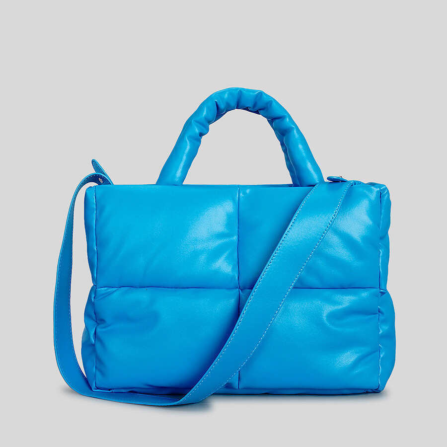 Women's Bags Handbag Fashion Leather Padded Tote For Women Designer Quilted Handbags Soft Pu Shoulder Bags Down Cotton Winter Bag Big