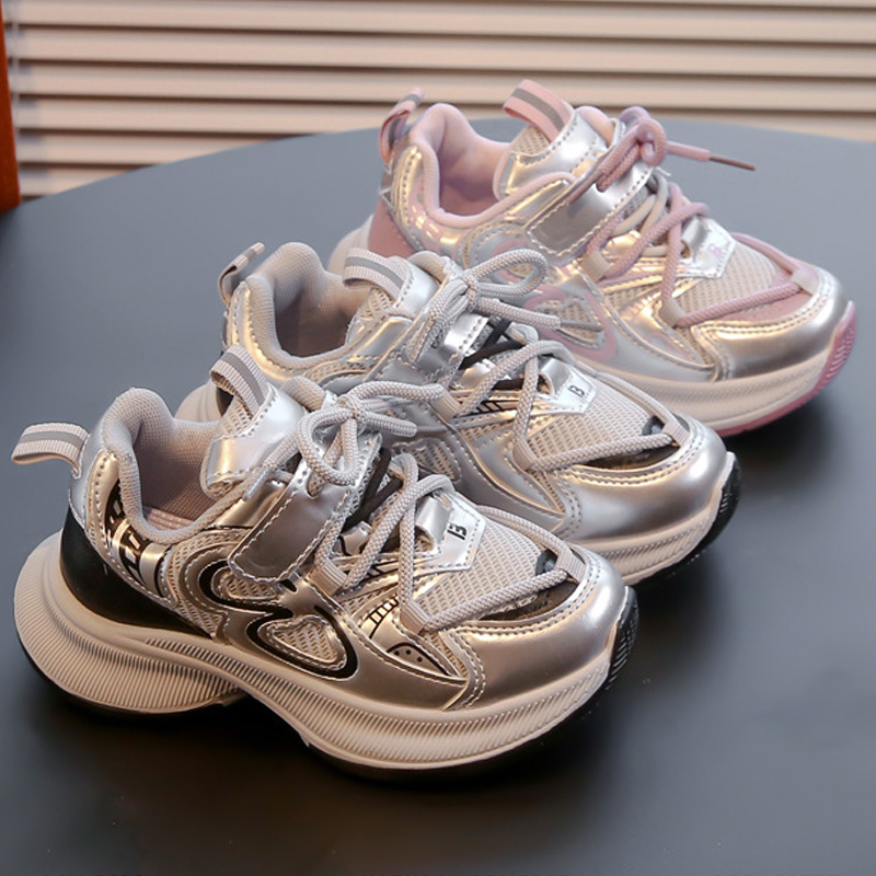 Kids Sneakers for Girls Boys Non Slip Toddler School Running Sport Shoes Kidsnest Fashion Versatile Youth Basketball Shoes Spring Autumn Sizes US9C-US