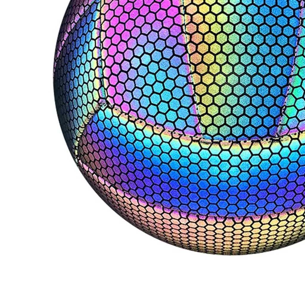 Size 5 Reflective Volleyball PU Leather Volleyball for Gym Playground Girls Boys Play Sports Match Training Ball Christmas GiftXJ241230