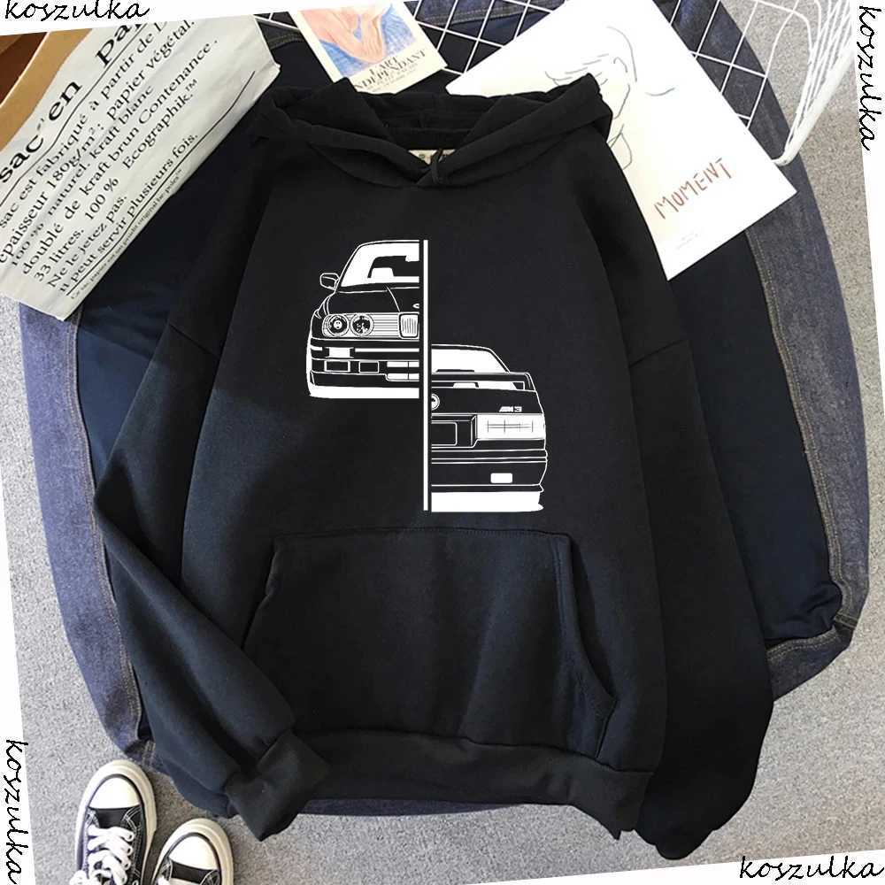 New autumn winter car hoodie fashion mens fashion car design hoodie mens sports shirt mens purple hip-hop Harajuku hoodie W241230