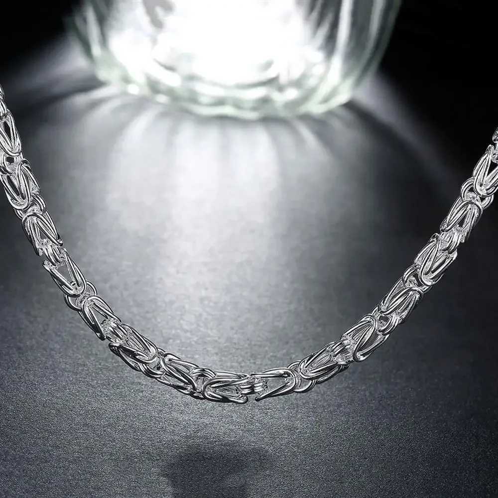 Personality 925 sterling silver Domineering vintage necklace suitable for mens charm exquisite jewelry wedding parties Christmas gifts W241230