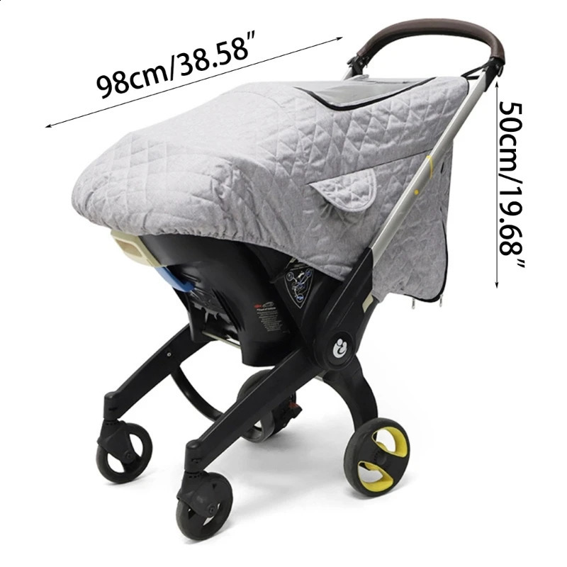 Breathable Baby Stroller Rain Cover Windproof Weather Shield Pushchair Cover 241230