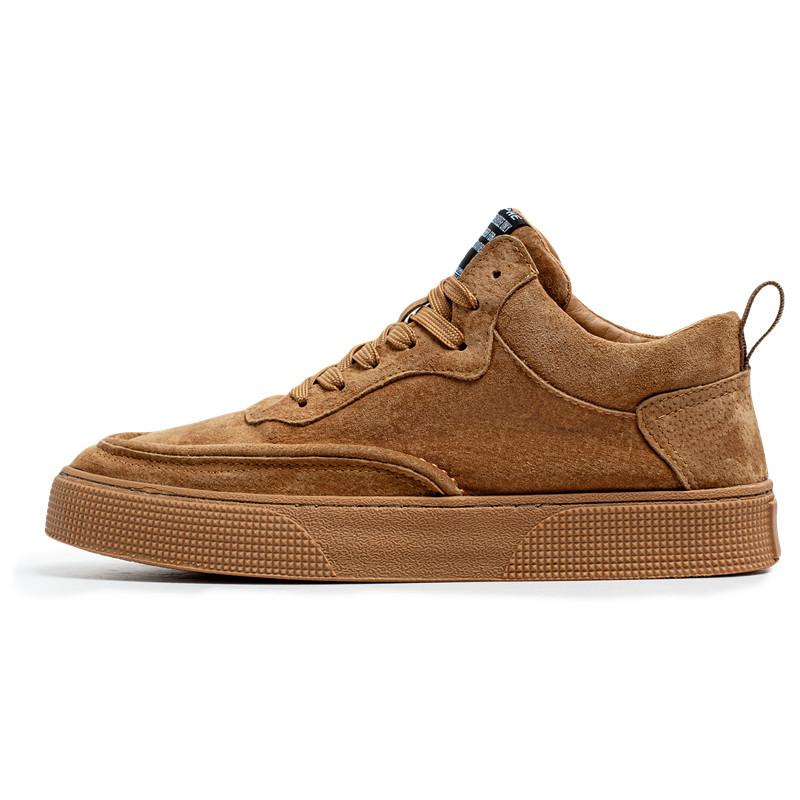 Men Casual Shoes Fashion 2025 New Early Spring Simple Style Trendy Versatile Triple Black Brown Khaki Free shipping