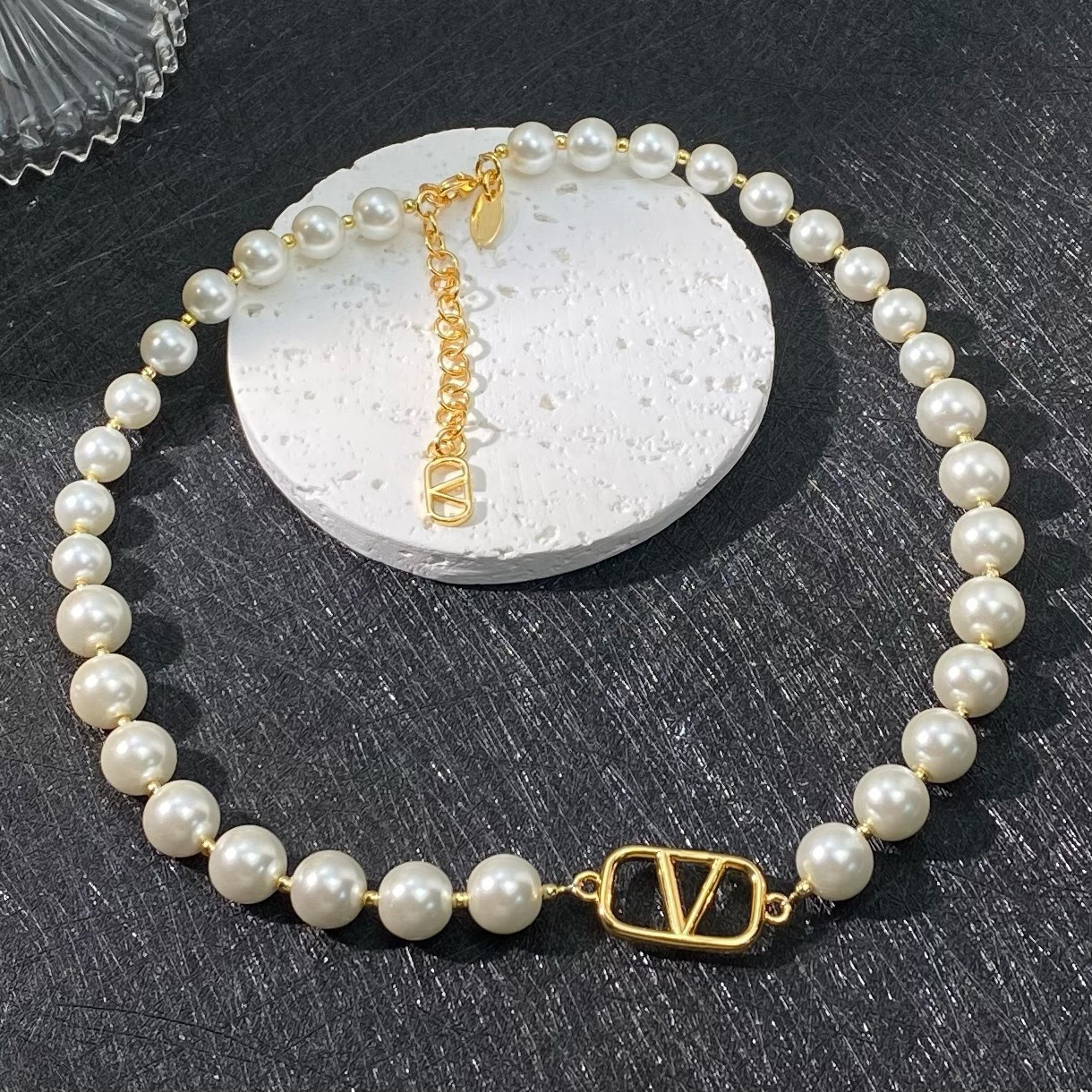 Gold Color Original Designer Necklace Choker Bracelet Earrings Simple V Letter Pendant Necklace Top Quality Brass Luxury Sets With Diamonds For Women