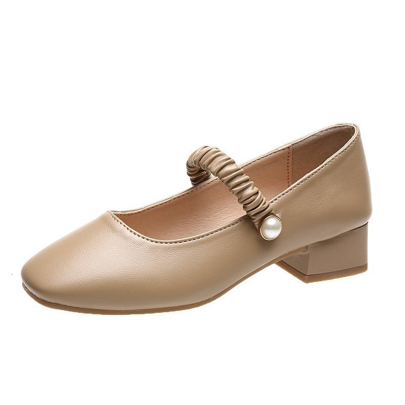 Ddmywed Rough Mary Jane Spring New Ladies Square Toe Evening Gentle Style Low Heeled Fairy Single Shoes Women Chinese Brand Shoes F1230-28 ddmythur