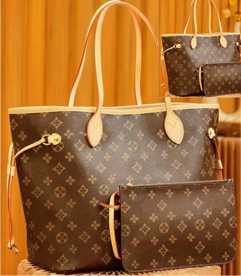 Designer Bag Handbags Shoulder Bags Wallet Fashion Totes Leather Messenger Handbag Women High Capacity Composite Shopping Bags Plaid Double Letters Beach Bag