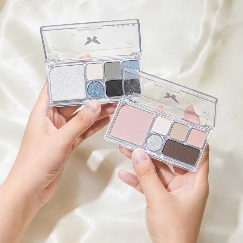 Smoky Matte Eyeshadow 6Colors Giltter Eye Shadow Palette Highlighter For Face B Korean Makeup Eyeshadow Palette Cool StyleXJ241230