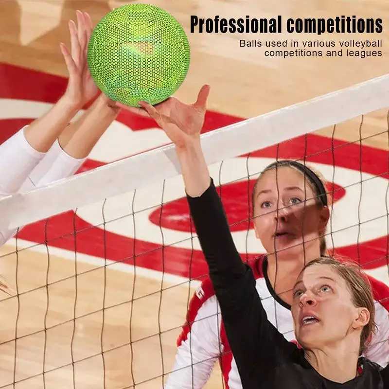 Indoor Volleyball Outdoor Competition Volleyball Glowing Ball Soft Beach Volleyball For Teens Volleyball For Gym Training BeachXJ241230