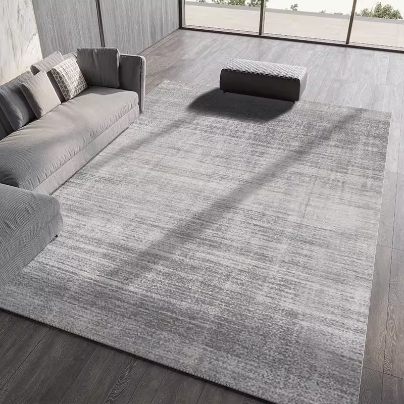 4729-54.89-PTX-Simple Rectangular Solid Color Silk Carpet Bedroom Bed Living Room Sofa Blanket