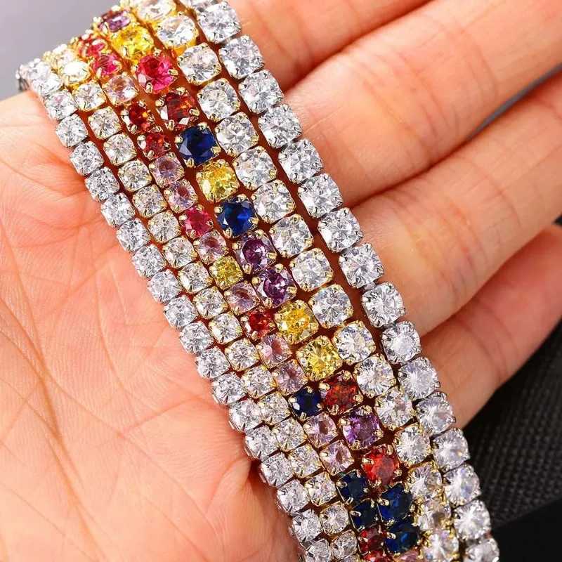 Luxury sexy necklace tennis chain necklace suitable for women cubic zirconia crystal short hip-hop necklace decorative jewelry W241230