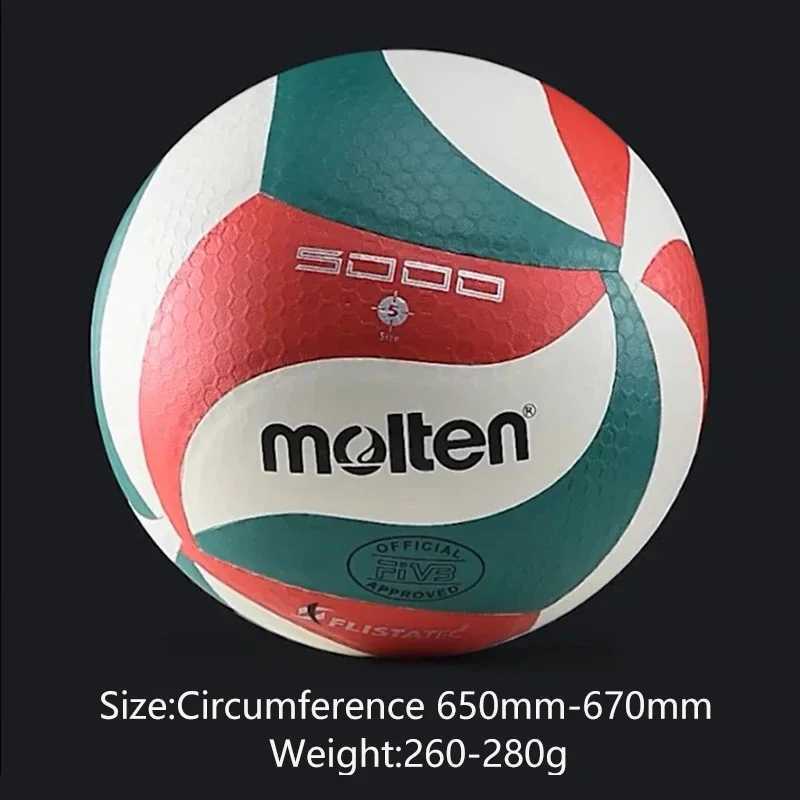 Original Molten V5M5000 Volleyball Standard Size 5 PU Ball for Students Adult and Teenager Competition Training Outdoor IndoorXJ241230