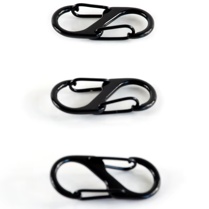 4cm mini S carabiner hook metal buckle key ring carabiner quick release clip
