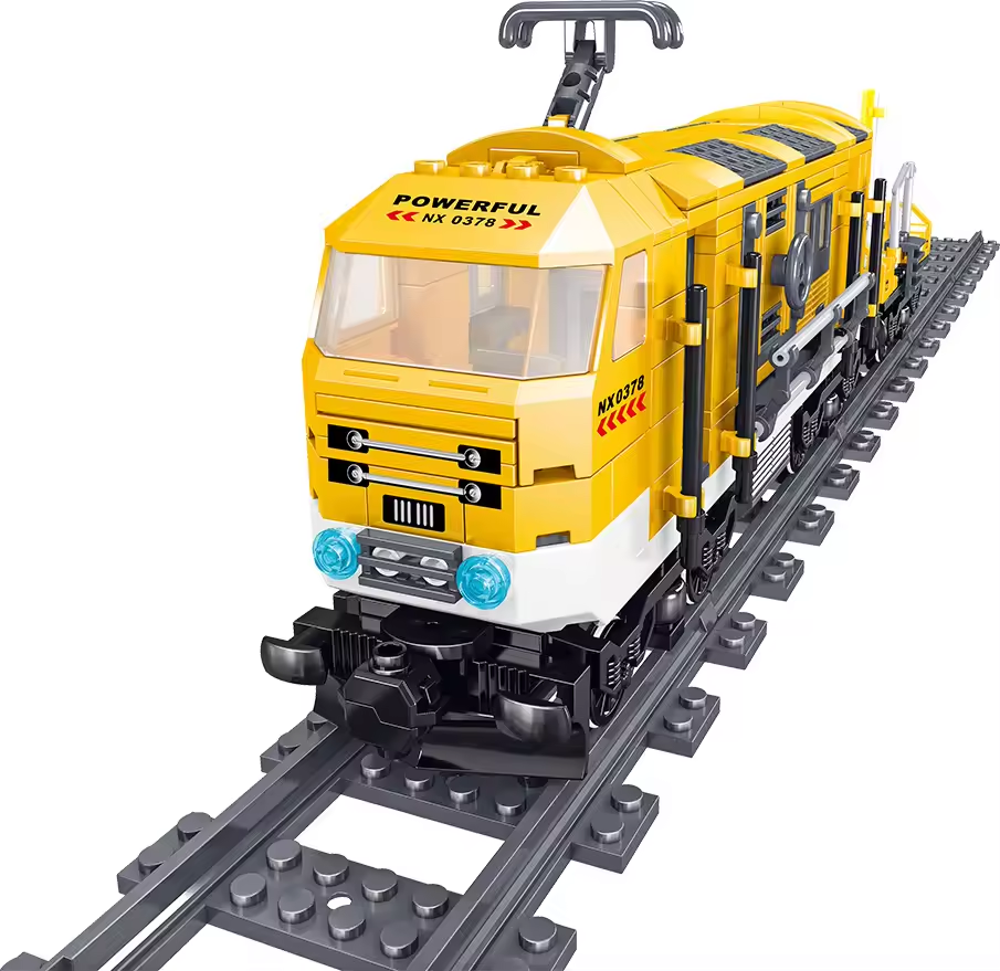 Technical City Series Rail Maintenance Train RC Electric Power Function Motor Tracks Set Building Blocks Toys for Boys MOC Gift Y241230