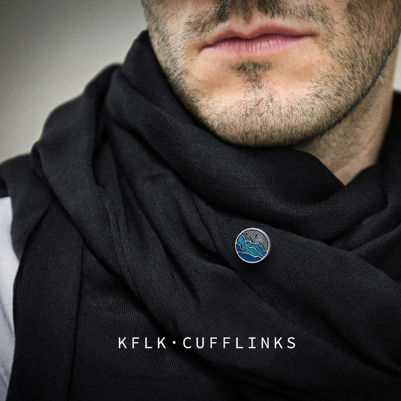 KFLK Fashion Advanced Color Scheme Brooch Pins Exquisite Brooches For Women Mens Costumes Badge Brooch Jewelry Wholesale 241230