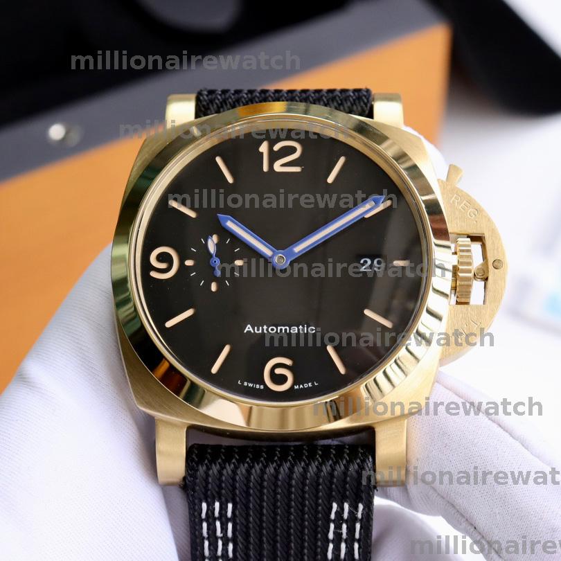 Luxury LUNA High Quality Designer Master Watches Men Super Dial Designer Watch Luxury Watch Rubber Leather 316L Steel Watches Men Mechanical Man Watch