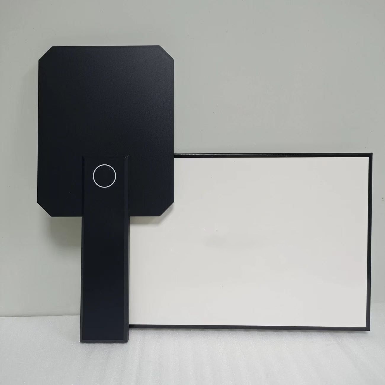 New Classic Mirror Black Red White Color Makeup Mirrors good quality Hand Cosmetics Tools with gifts Box Wedding Gift Square Shape