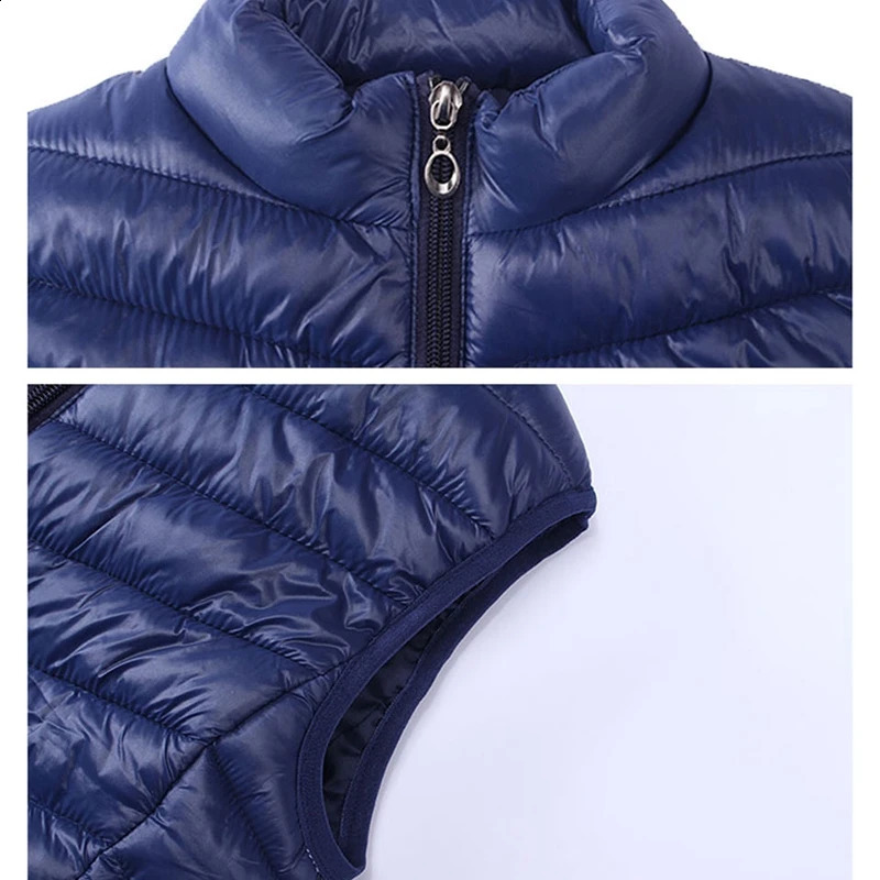 Children Clothing Boys Girls Warm Waistcoats Autumn Winter Outerwear Coat Vests KidsToddlers Thick Padded Warm Jacket 3-16 Years 241230