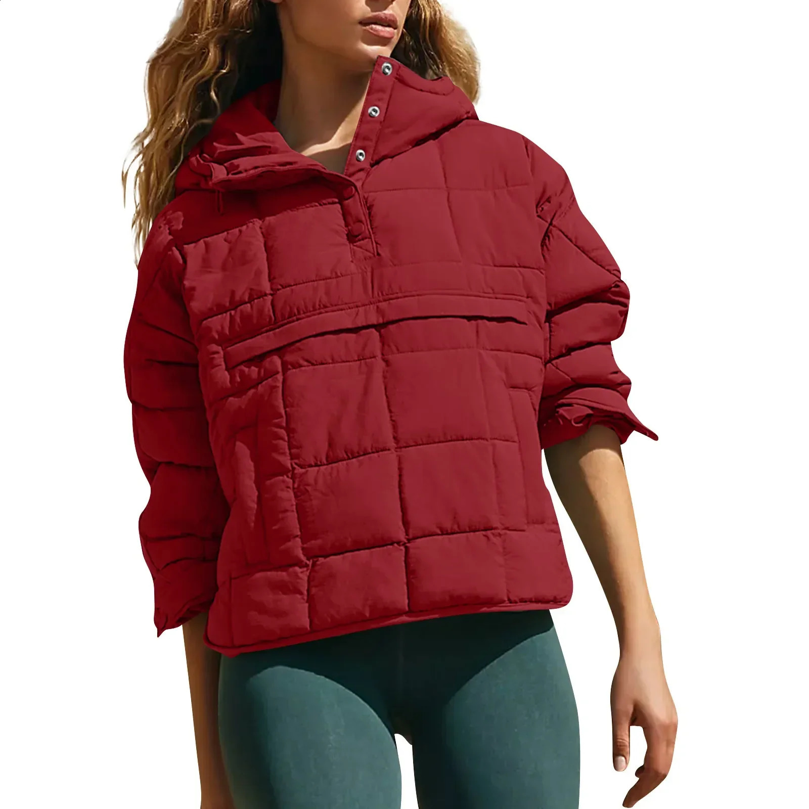 Quilted Jackets for Women Lightweight Long Sleeve Button Down Jacket Warm Winter Coat Outerwear with Pockets Ropas De Mujeres 241220