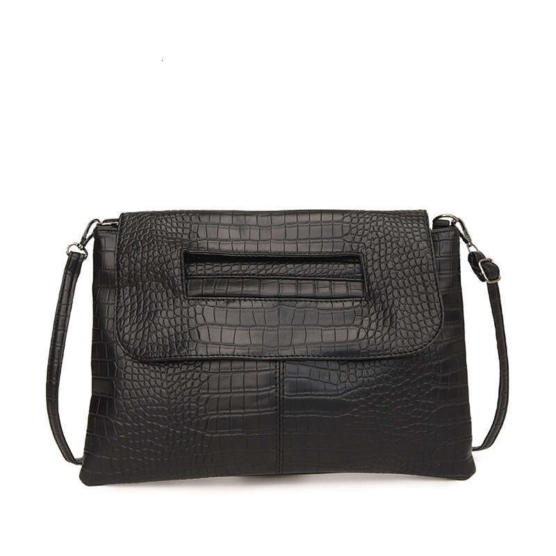 Hand Held Women's New Stone Pattern Large Capacity Fashionable Shoulder Texture Commuting Crossbody Bags