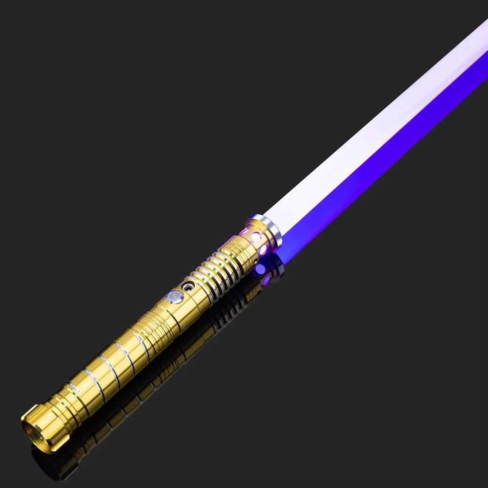 Lightsaber RGB 16 metal handle double-sided variable weight dual sound 2-in-1 photometer handle LED USB charging Y241230
