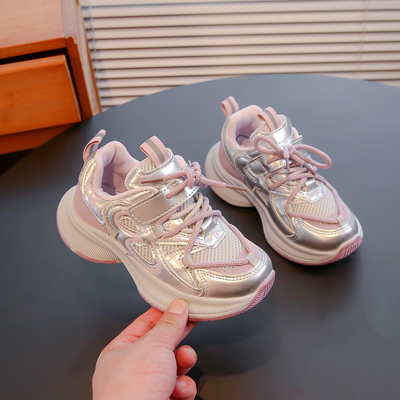 Kids Sneakers for Girls Boys Non Slip Toddler School Running Sport Shoes Kidsnest Fashion Versatile Youth Basketball Shoes Spring Autumn Sizes US9C-US