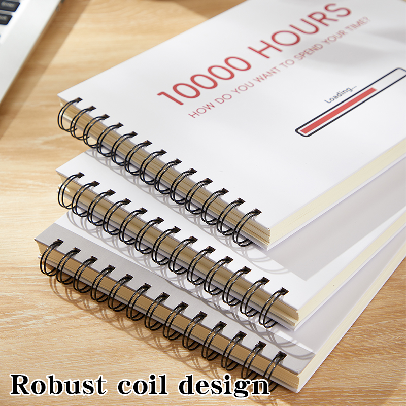 Personalized Arab Script Design Diary - Custom Printed Dot Grid Spiral Notebook Organizer