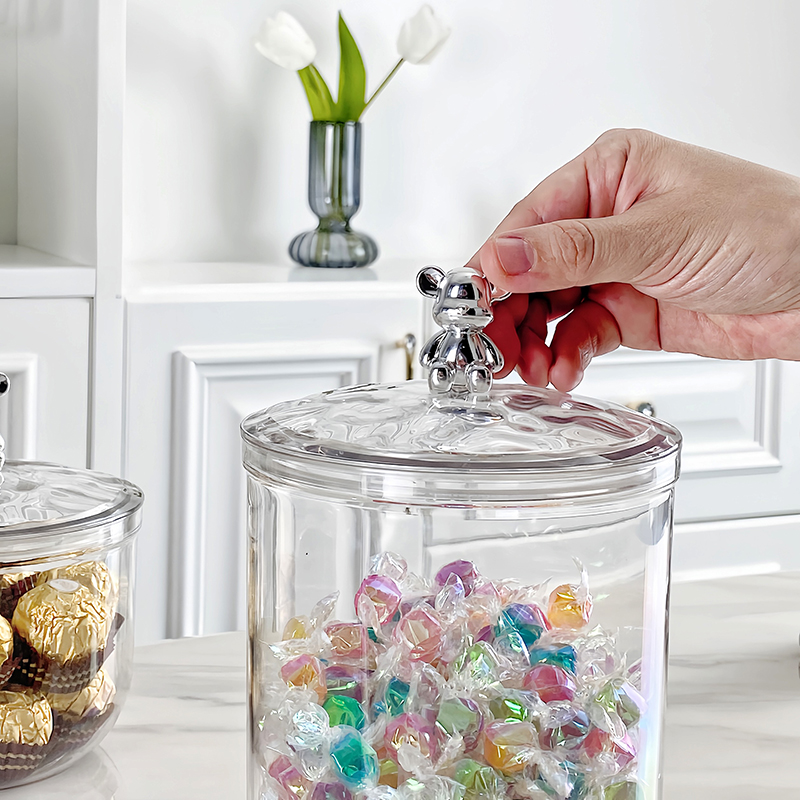 Luxury Airtight Food Jar with Round Handle & Silicone Seal 2600ml