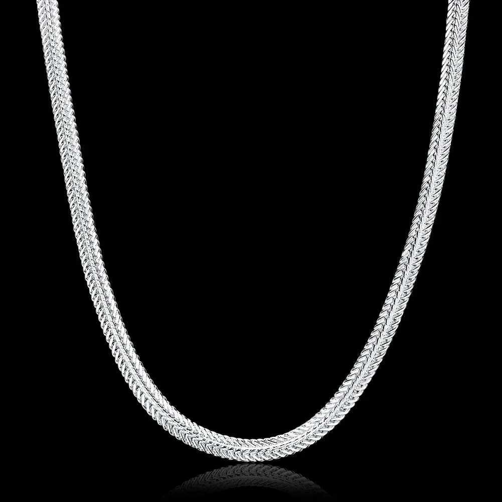 Fine 925 sterling silver snake necklace suitable for women jewelry designers wedding gifts 50-60cm W241230