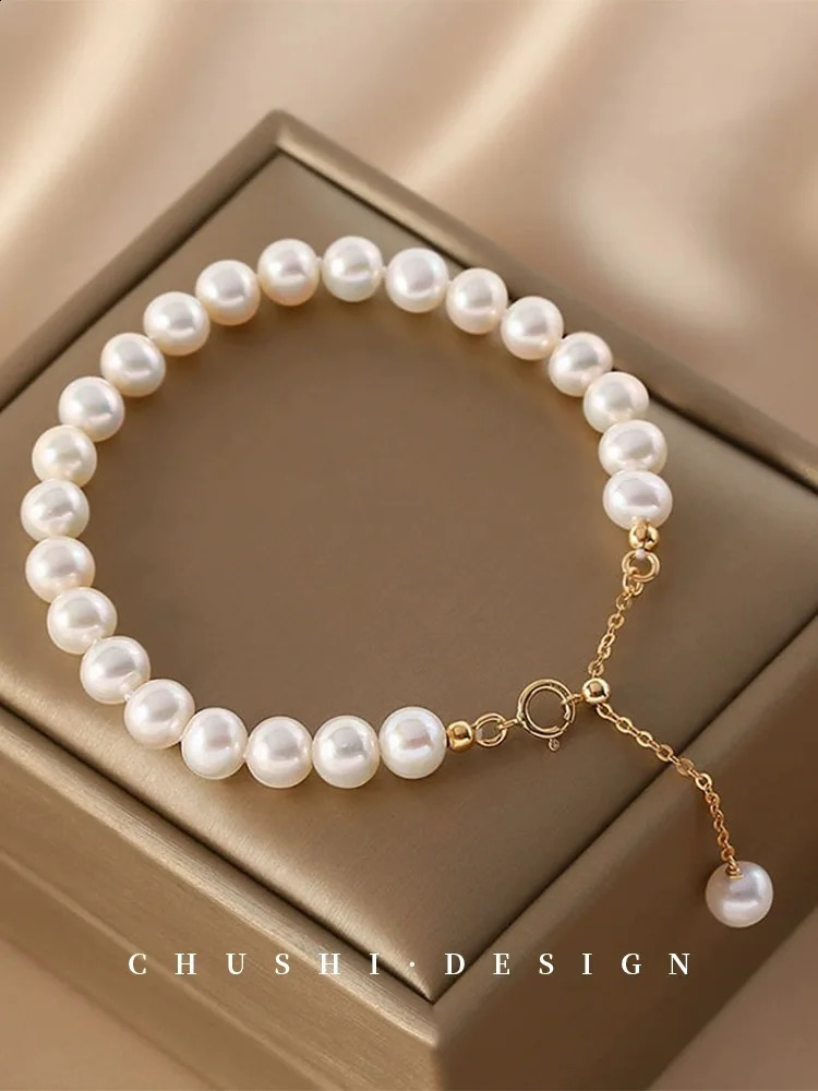 100 natural freshwater Baroque irregular pearl bracelet female n OT fashion highgrade gift 241223