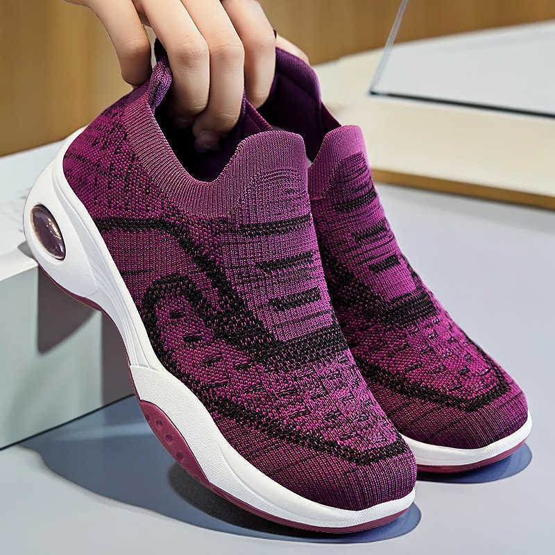 Womens New Womens Shoes Soft Sole Air Cushioned Shoes Breathable Casual Sports Shoes for Women