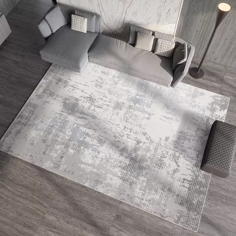 4729-54.89-PTX-Simple Rectangular Solid Color Silk Carpet Bedroom Bed Living Room Sofa Blanket