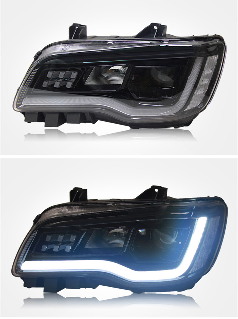 LED Headlights For Chrysler 300C 2011-2024 LED Daytime Lights Front Lamp LED Headlight Turn Signal Light