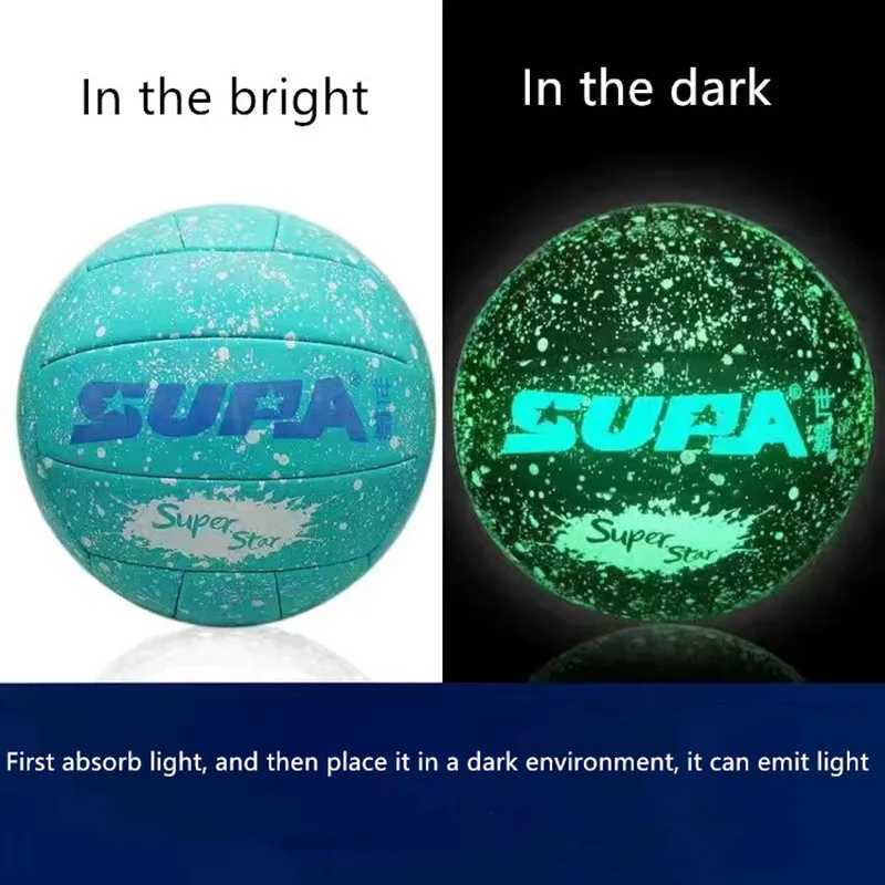Volleyball Glow In The Dark Volleyball Fluorescent Size 5 Frosted Texture Birthday Gift For Middle School Volleyball Shining VolXJ241230