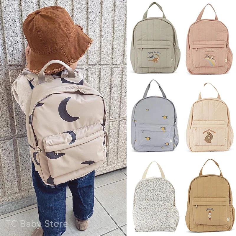 KS Baby Backpack Kids Boys Girls Schoolbag Kindergarten Bags Parent-child Cherry Lemon Childrens Backpacks Wholesale 241227