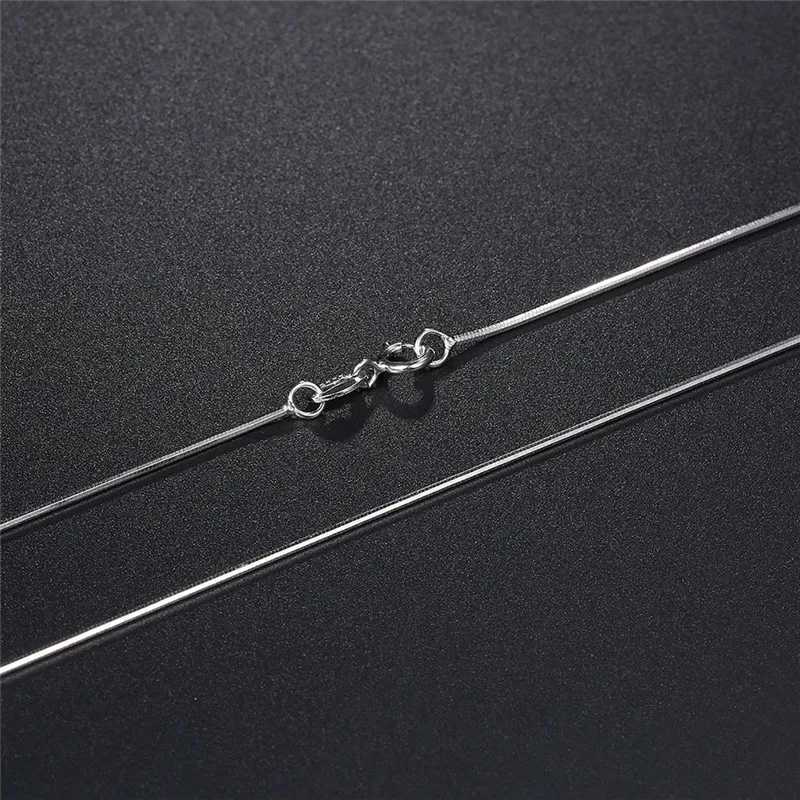 925 sterling silver 16/18/20/22/24/26/28/30 inches 1-3mm snake chain necklace mens fashion silver jewelry gift wholesale W241230