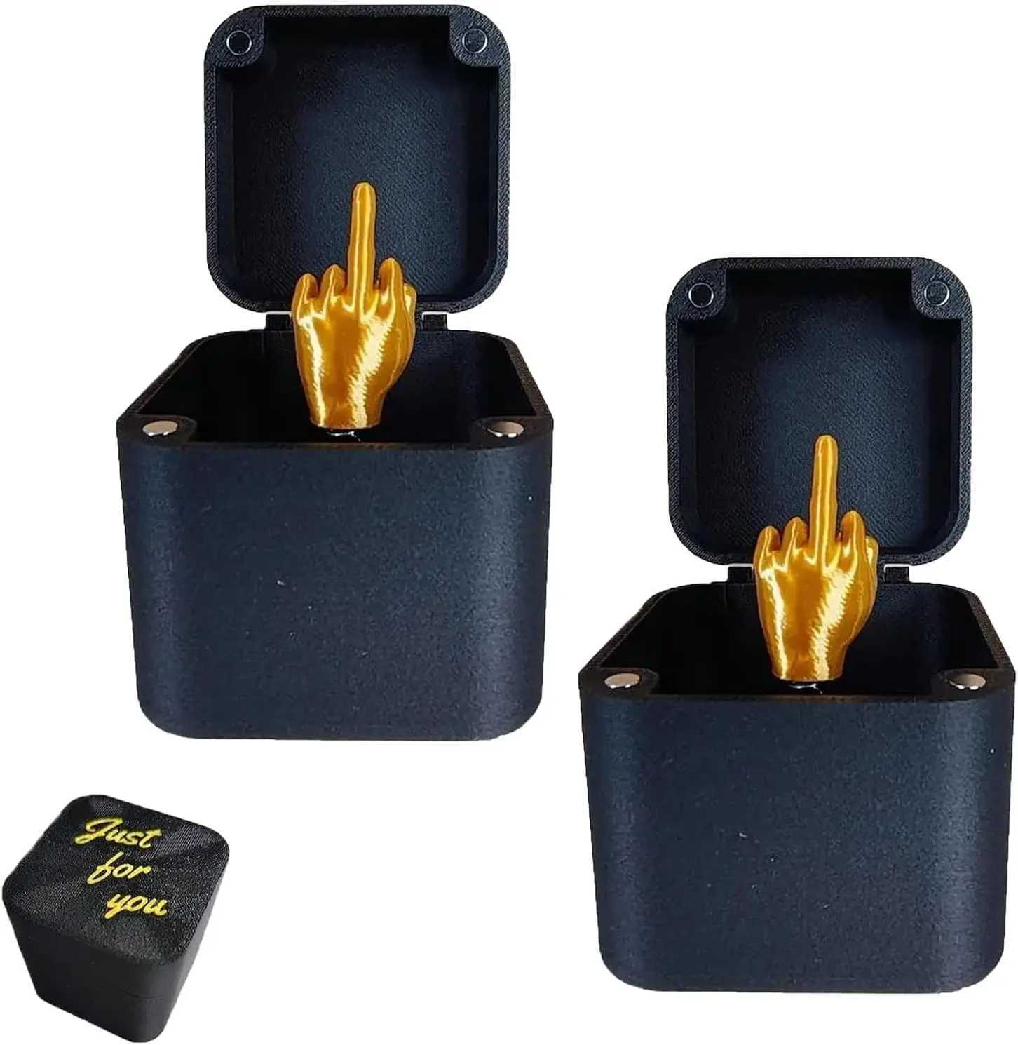 Finger in a Box Finger Surprise Gift Box Funny Hand Gesture Box Novelty Fun Prank Gift for Adults Office Desk Stress Relieving Toys W241230