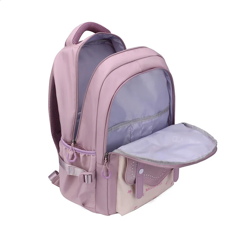 Korean Style Daily Backpack For Women Packsack Waterproof nylon Fabric Travel Backpacks Girls School Bag Teenagers Casual Bags 241230