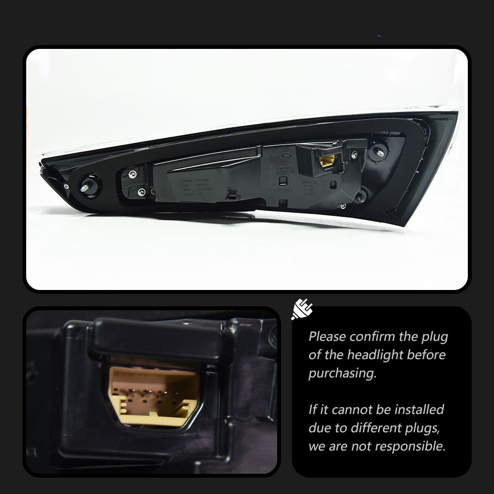 LED Auto Taillight Assembly For Audi Q3 Taillight 20 13-2 018 Full LED Running Lights Sequential Signal Lamp