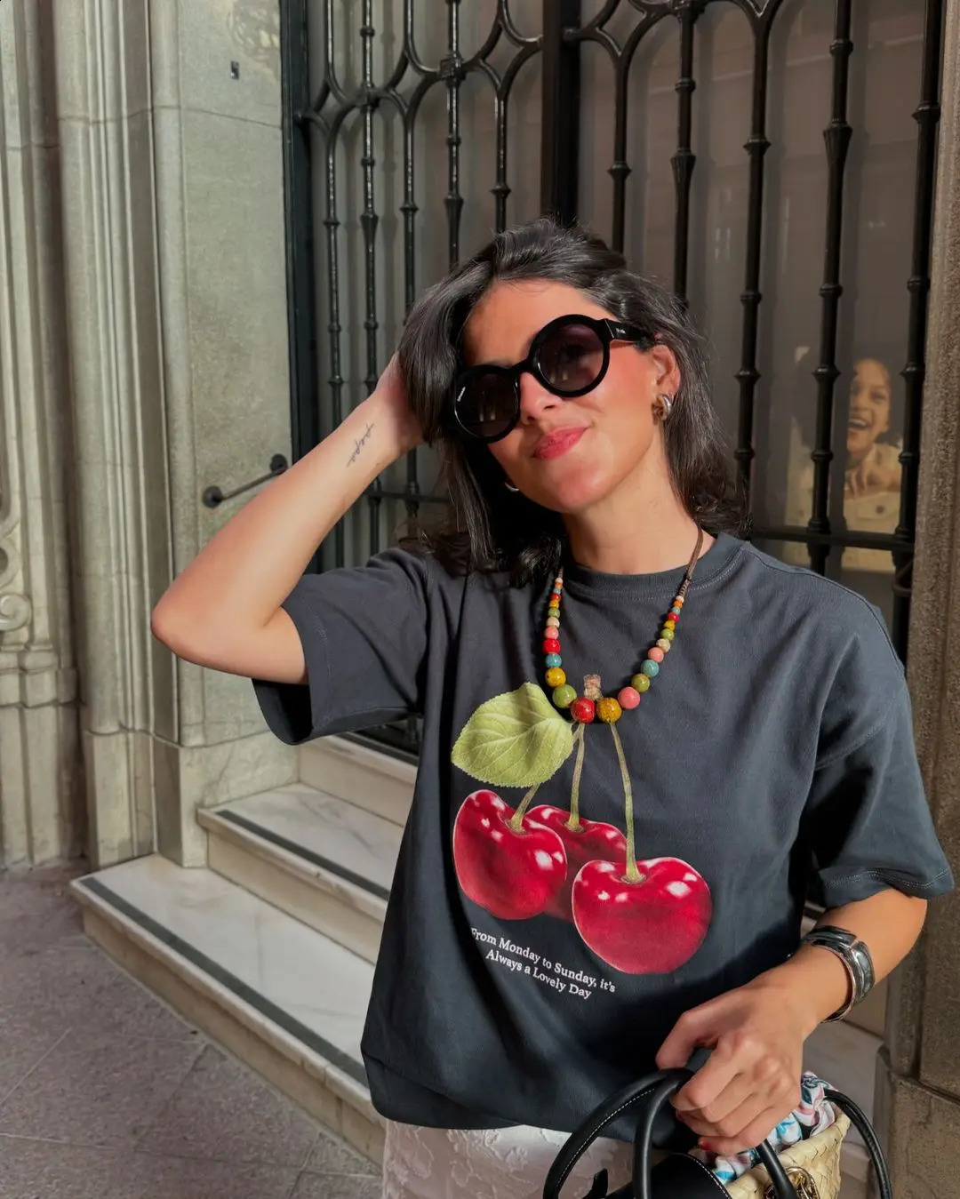 Y2k Gothic Autumn Casual Cherry Graphic T Shirts Streetwear Grunge Clothes Oversized Tops Goth Harajuku Men Women Clothing 241224