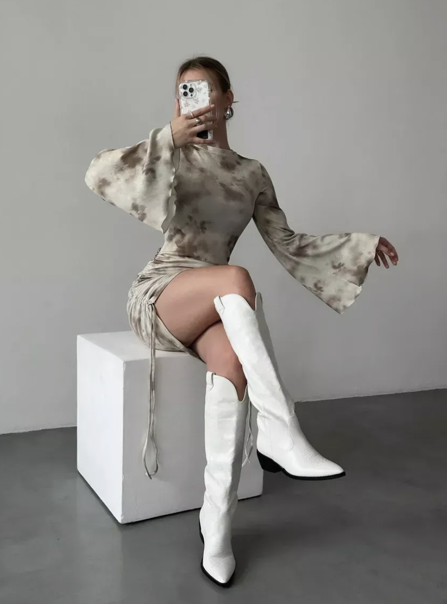 B222 Women's Plain Sexy Suspender Dress