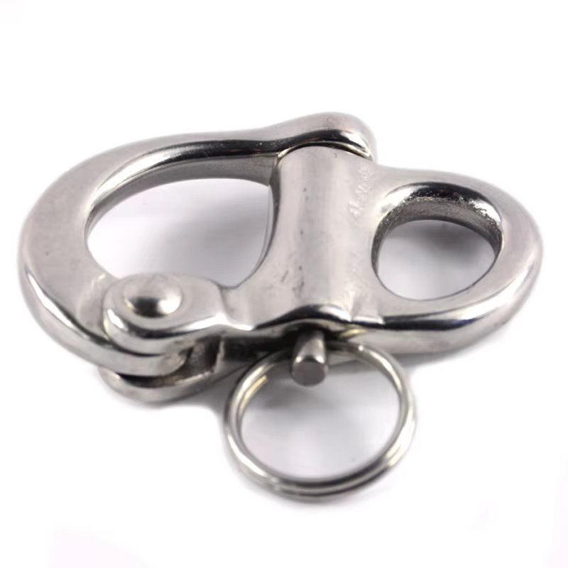 316 stainless steel swivel snap shackle 52mm snap hook