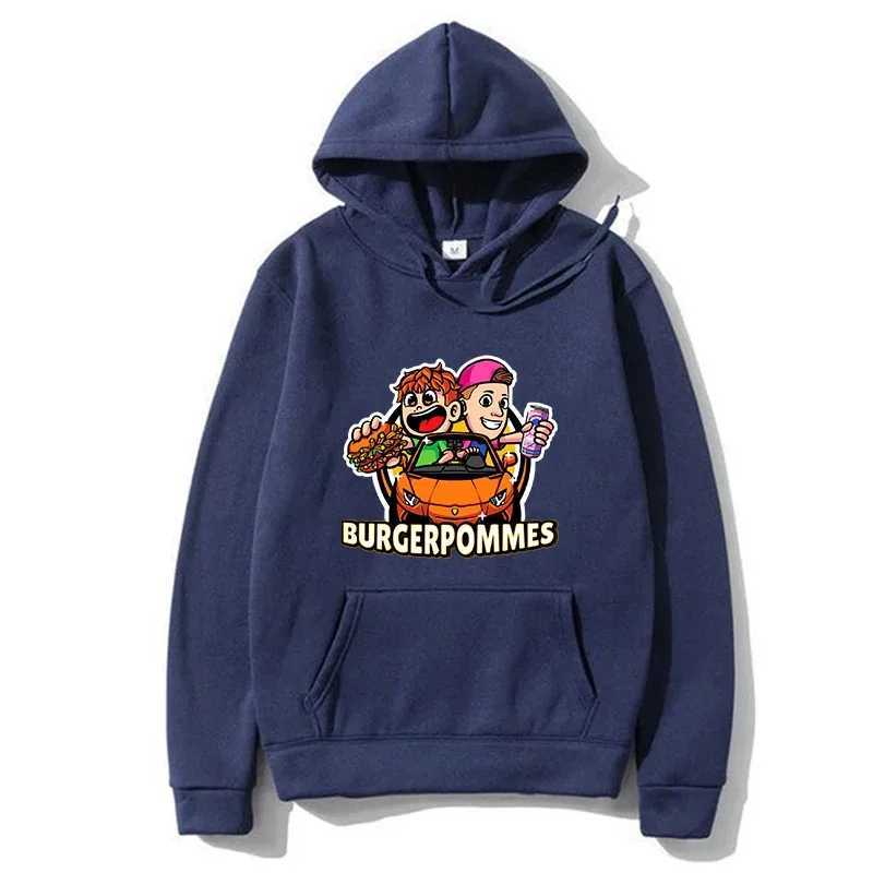 Burgerpommes Icrimax graphic mens/womens hoodie new comfortable casual hip-hop streetwear unisex sportswear printed hoodie mens W241230