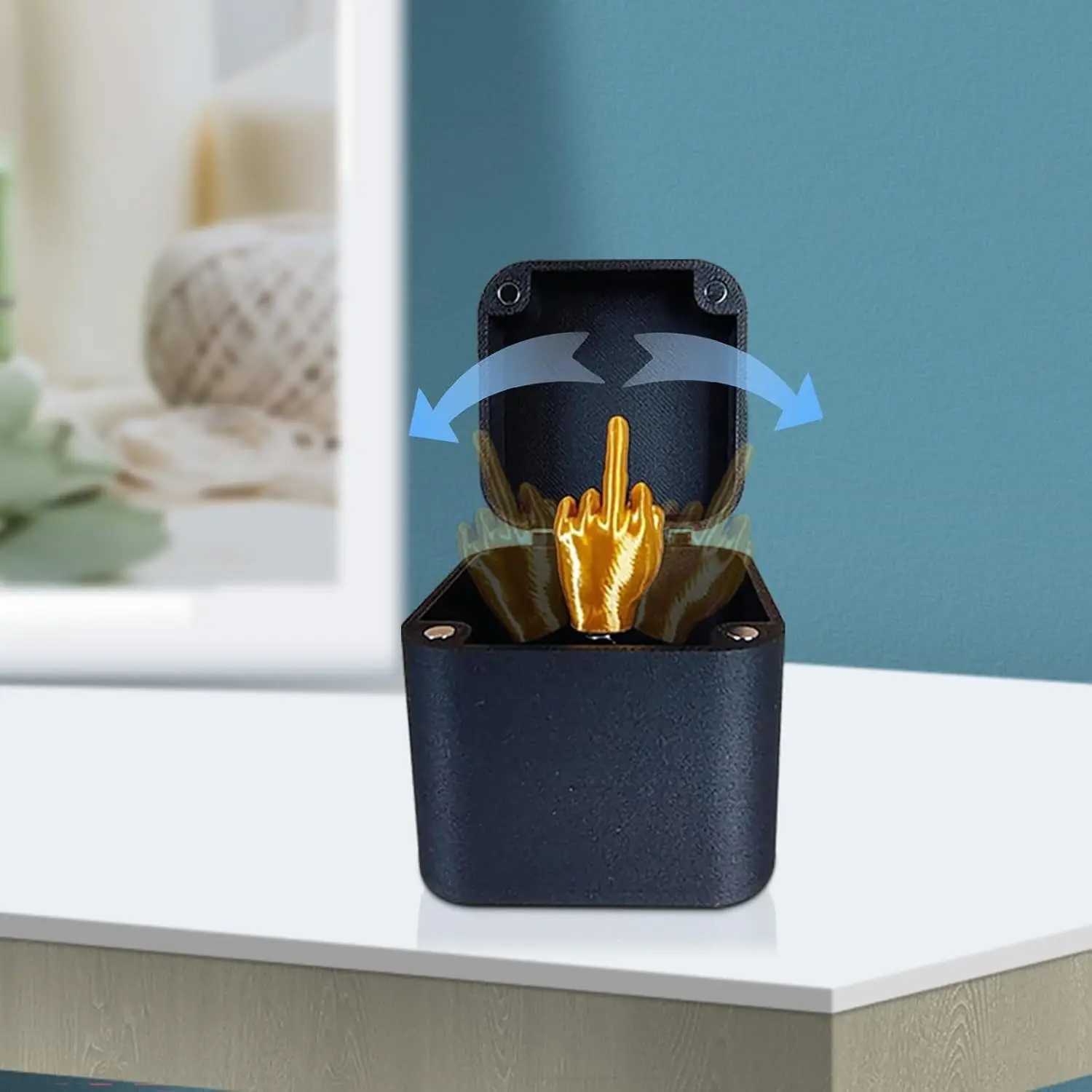 Finger in a Box Finger Surprise Gift Box Funny Hand Gesture Box Novelty Fun Prank Gift for Adults Office Desk Stress Relieving Toys W241230