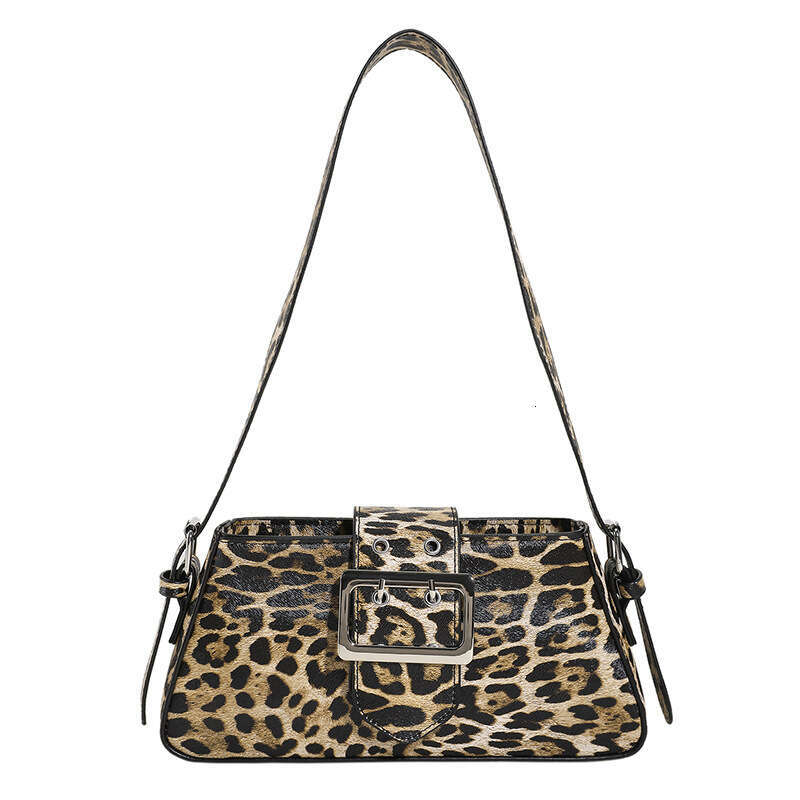 Leopard Print Underarm For Women's Bag, Summer New PU Niche Handbag, Personalized And Stylish Shoulder Bag