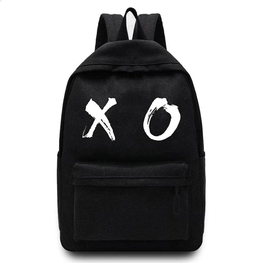 Women Shoulders School Bag Canvas Unisex Backpacks Sport Bag Chest Pattern Printed Casual Backpack Laptop Backpack 241230