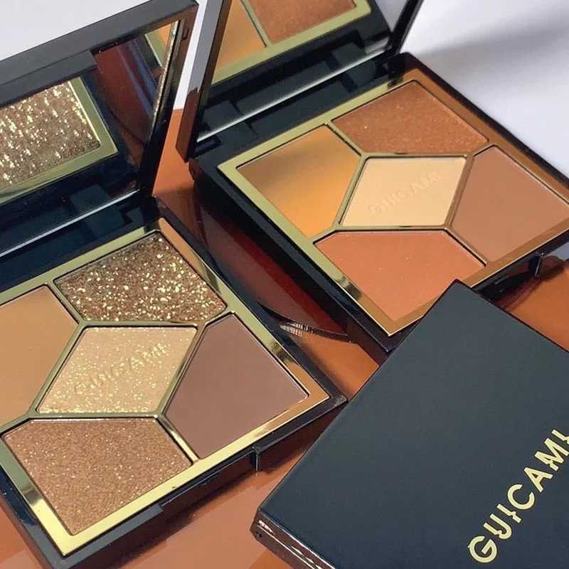 Five-color lescent Eyeshadow Palette Five-color Eyeshadow Eye Makeup Palette Cosmetics Earth Color INS Popular EyeshadowXJ241230